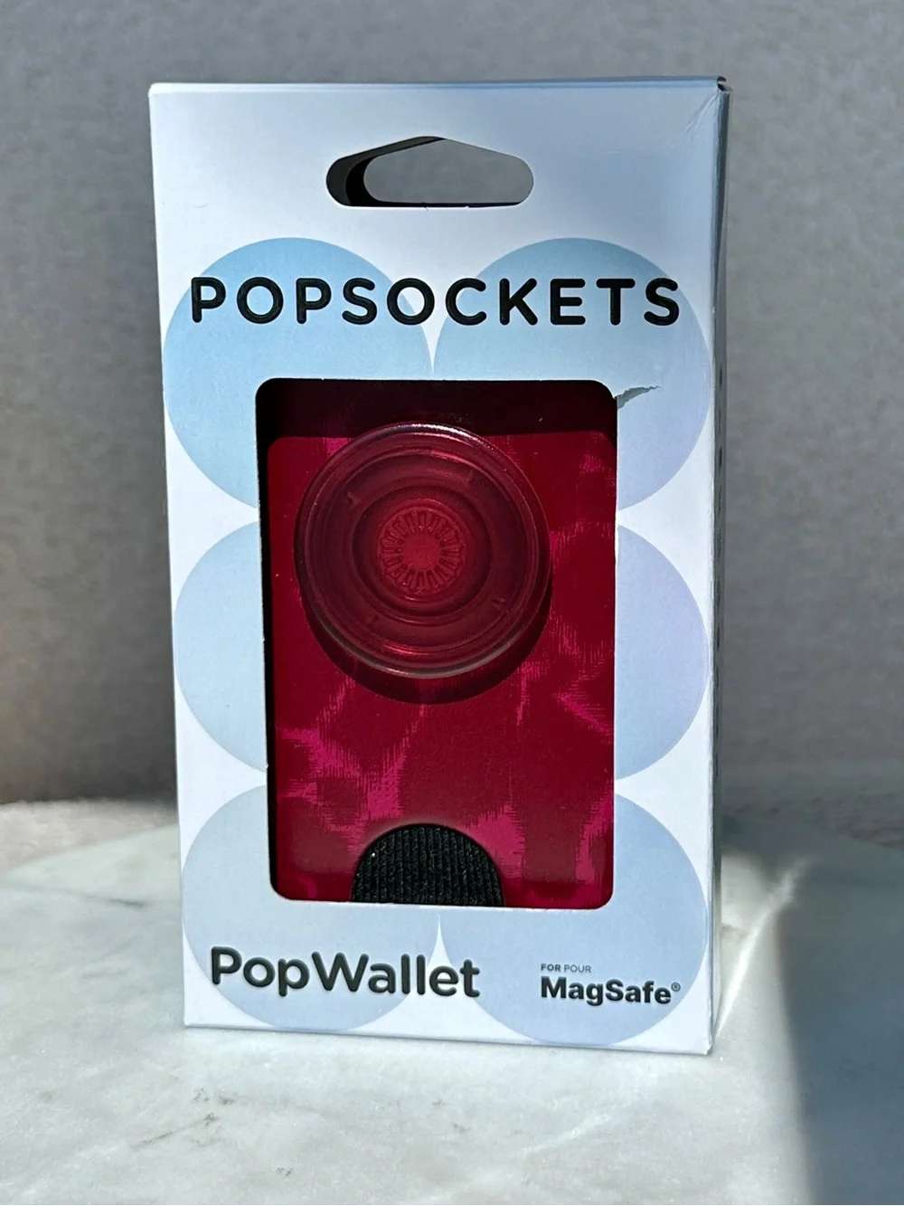 PopSockets PopWallet MagSafe Phone Grip - Burgundy Velvet Berry - NEW